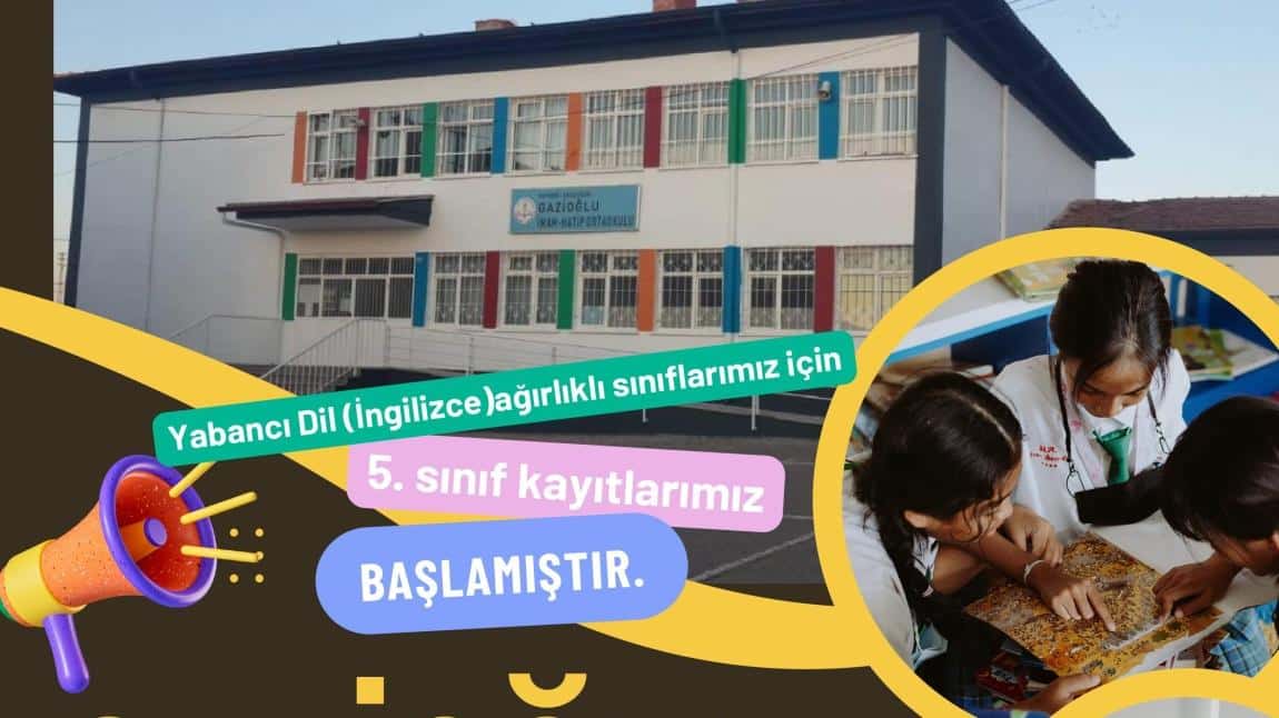 Okulumuzda 5. Sınıf Kayıtlarımız Başlamıştır.